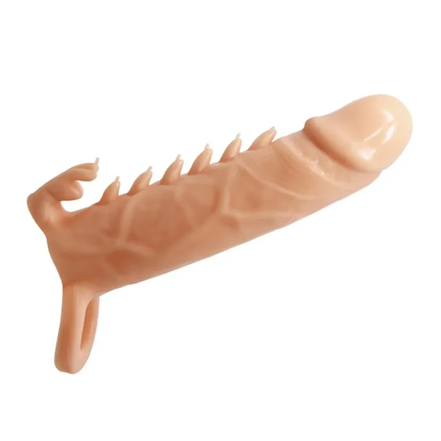 Насадка на пеніс LyBaile Penis Sleeve Emmitt, 16 см (тілесний)
