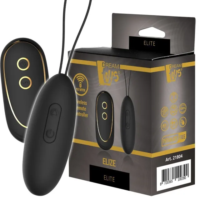 Віброяйце Dream Toys Elite Elize, 8 см (чорний)