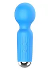 B - Series Magic Rechargeable Mini Massager - Wibromasażer, Niebieski, 11 cm