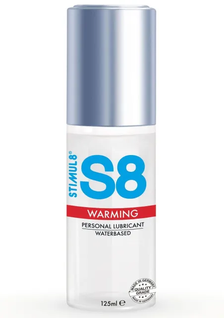 Stimul8 S8 Warming Lubricant - Lubrykant na bazie wody, Bezzapachowy, 125 ml