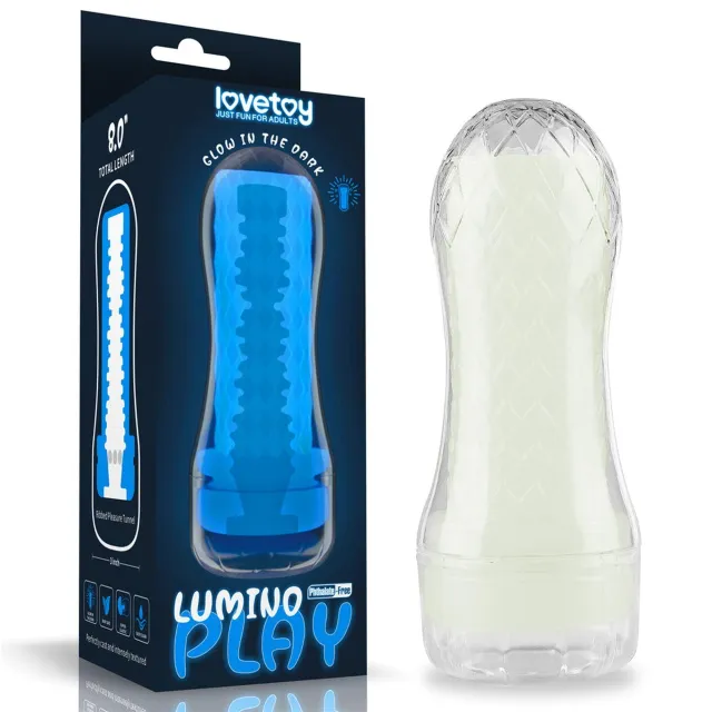 Мастурбатор Lovetoy Lumino Play Ribbed (белый)