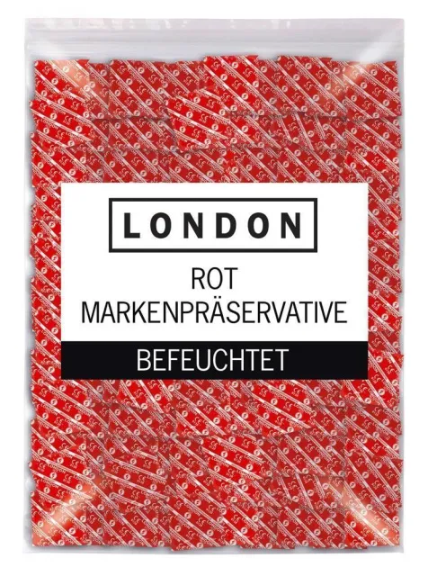 Презервативи London Red Condoms, 1000 шт (полуниця)