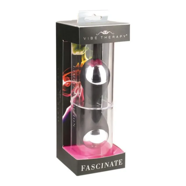 Вагінальні кульки Vibe Therapy Fascinate, 17 см (чорний)