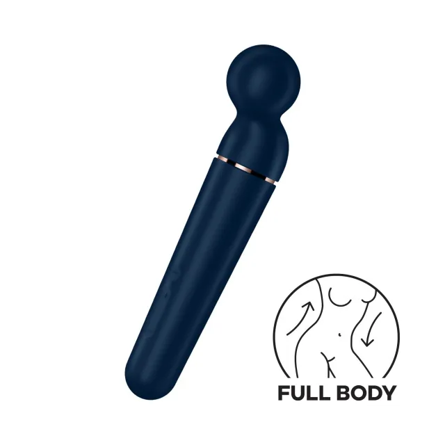 Satisfyer Planet Wand-er - Wibromasażer, Niebieski, 30.4 cm