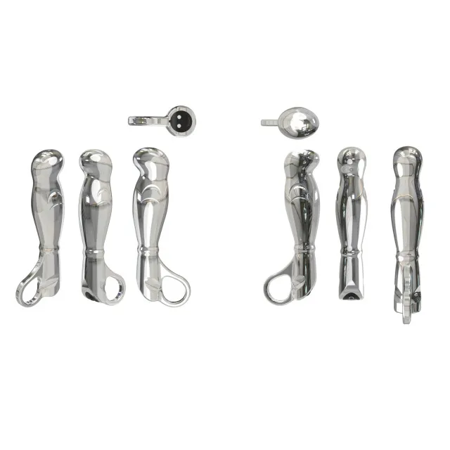 Nexus Fortis - Stymulator prostaty, Srebro, 15 cm