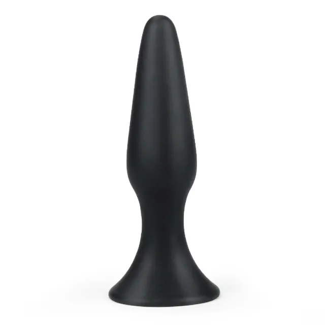 Анальная пробка LoveToy Lure Me Butt Plug Slim, 11.5 см (чёрный)