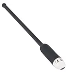 Уретральная вставка Silicone Dilator Urethral Vibrator, 27 см (черный)