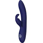 Вібратор-кролик Dream Toys Blue Evolution Themis, 22 см (синій)