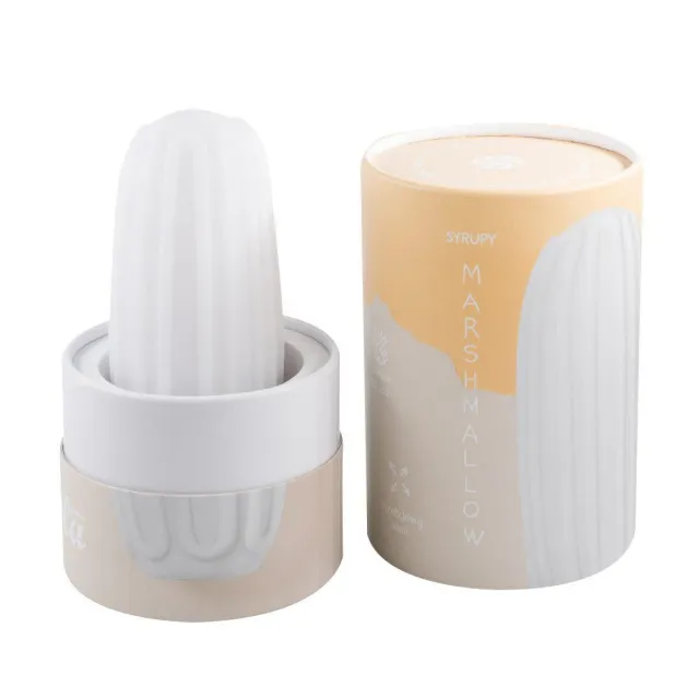 Lola Games Marshmallow Marshmallow Maxi Syrupy - Masturbator, Biały, 13.9 cm