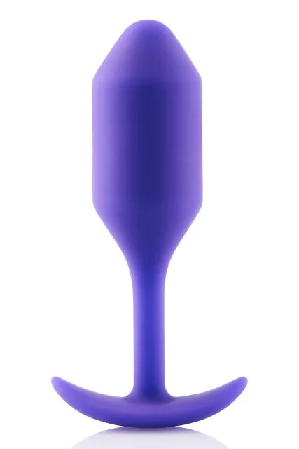 Анальная пробка B-Vibe Snug Plug 2, 10.5 см (фиолетовый)
