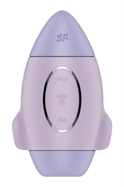 Вакуумний стимулятор клітора з вібрацією Satisfyer Mission Control (фіолетовий)