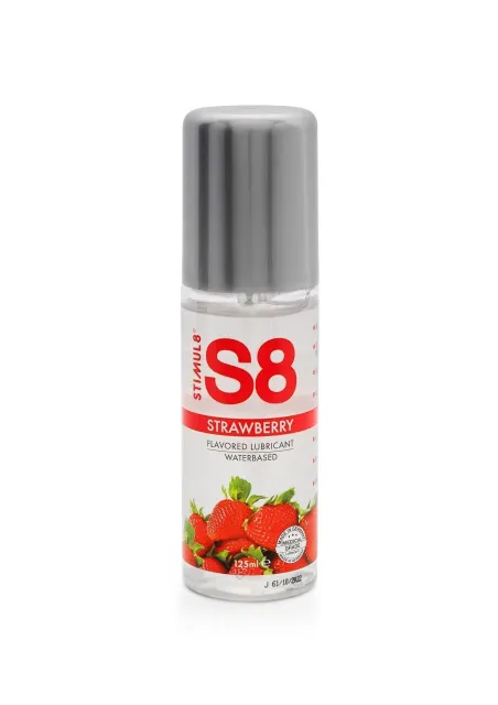 Stimul8 Flavored - Lubrykant na bazie wody, Truskawka, 125 ml