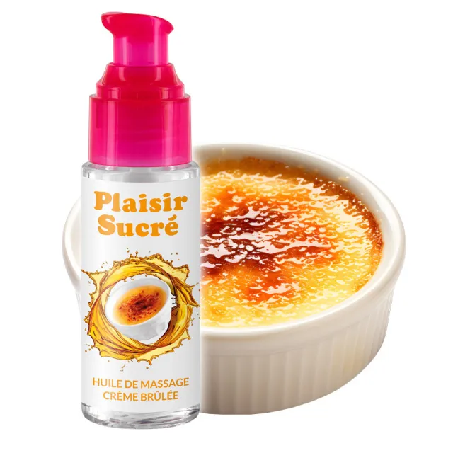 Plaisire Secret Huile De Massage Crème Brûlée - Olejek do masażu, Crème Brulee, 50 ml