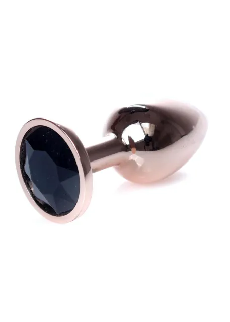 Анальная пробка B - Series HeavyFun Plug-Jewellery с кристаллом, 7 см (черный)