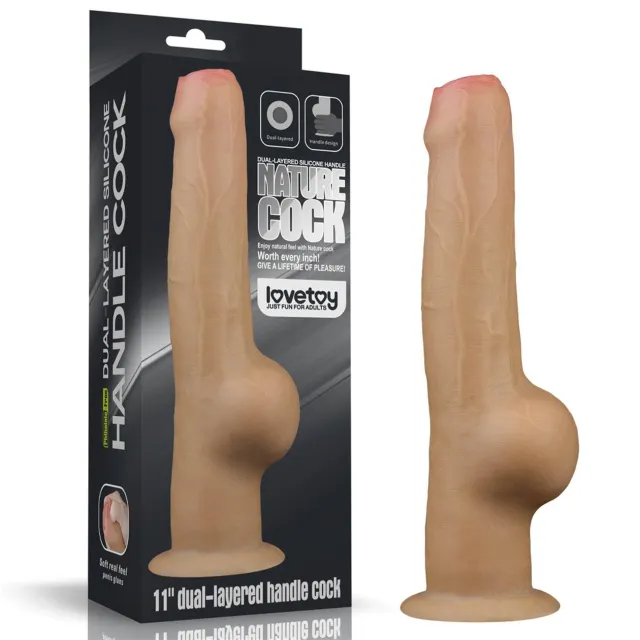 Фаллоимитатор Lovetoy Handle Cock 11'', 28 см (телесный)
