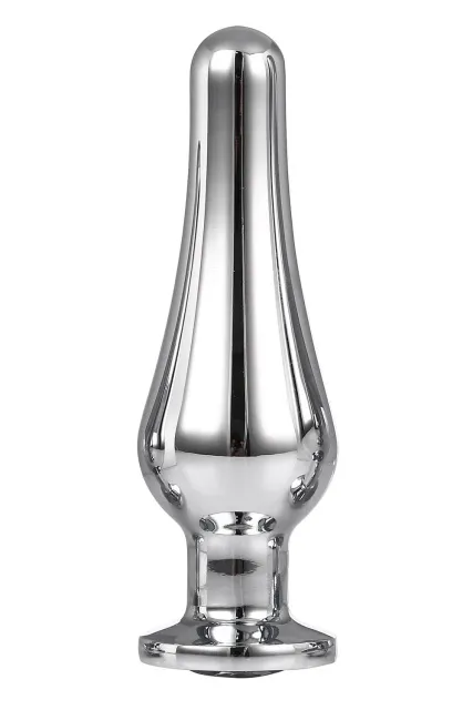 Анальная пробка Gleaming Love Pleasure Plug S, 9 см (серебристый)