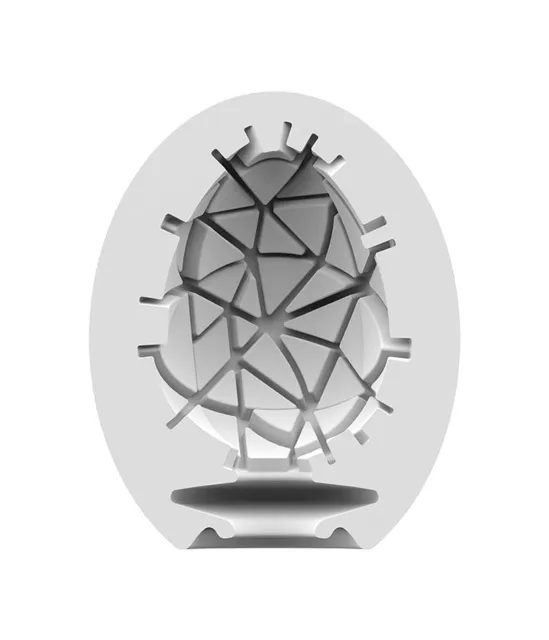 Мастурбатор яйцо Satisfyer Egg Single Crunchy (белый)