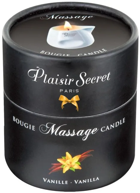 Масажна свічка Plaisirs Secrets Vanilla, 80 мл
