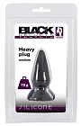Анальна пробка Orion Black Velvets Heavy Plug Medium, 8,9 см (чорний)