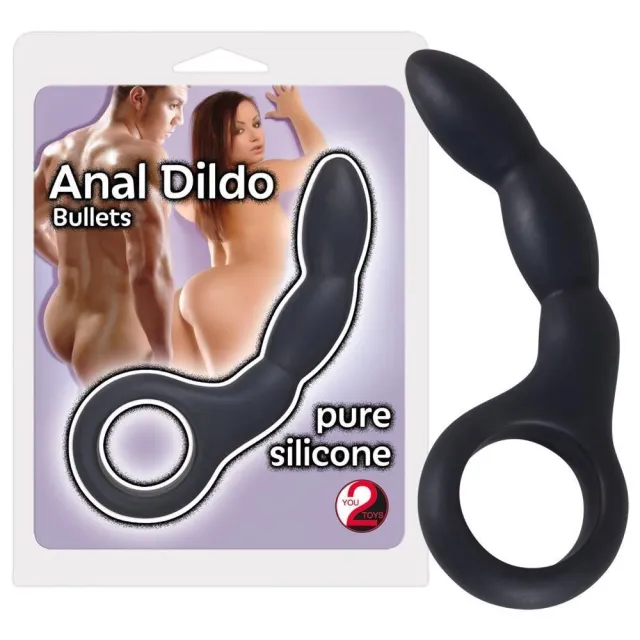 Анальний стимулятор You2Toys Anal Dildo Bullets, 13,5 см (чорний)