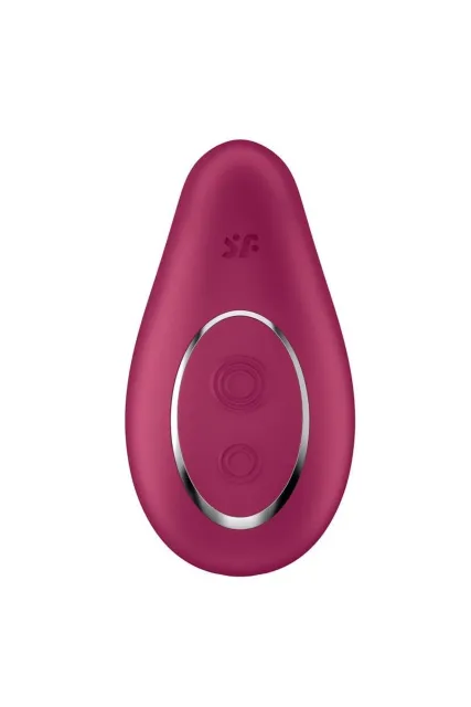 Вібратор Satisfyer Dipping Delight, 9 см (бордовий)