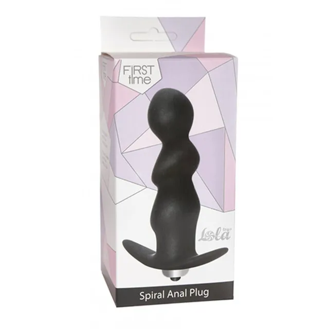 Lola Toys Plug Spiral - Korek analny, Czarny, 9.5 cm