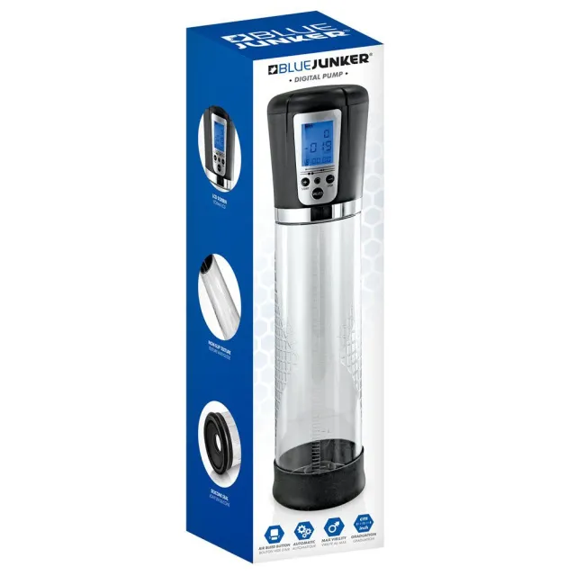 Помпа для пениса BlueJunker Digital Pump, 29 см (прозрачный)