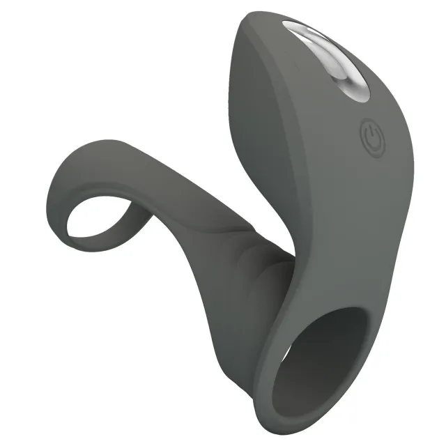 Nasadka do penisa Pretty Love Master Ring, 9 cm (szary)