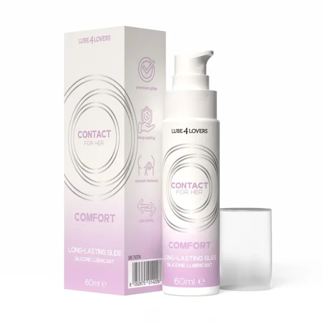 Lube4lovers Anale Silicone Comfort - Lubrykant analny, Bezzapachowy, 60 ml