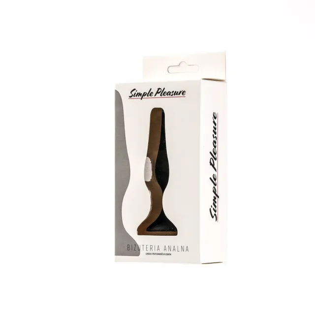 Анальная пробка Simply Pleasure S, 10 см (черный)