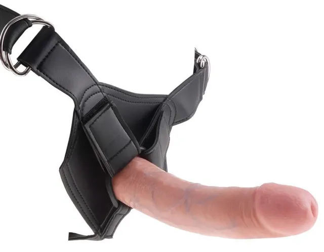 Страпон King Cock Strap-On Harness 8 Inch, 20,3 см (телесный)