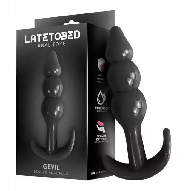 Анальная пробка Latetobed Gevil, 9 см (черный)