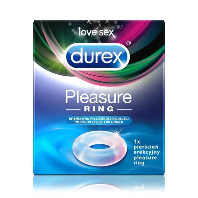 Durex Pleasure Ring - Pierścień erekcyjny, Przezroczysty, 4.2 cm