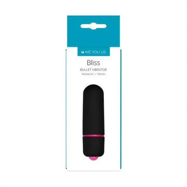 Мини-вибратор Me You Us Bliss 7 Mode Mini Bullet, 6 см (черный)