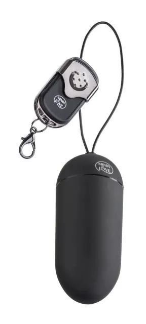 Віброяйце Minds of Love Remote Vibro Egg, 8 см (чорний)