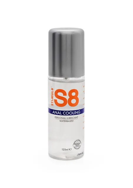 Stimul8 S8 Cooling Anal Lube - Lubrykant na bazie wody, Bezzapachowy, 125 ml