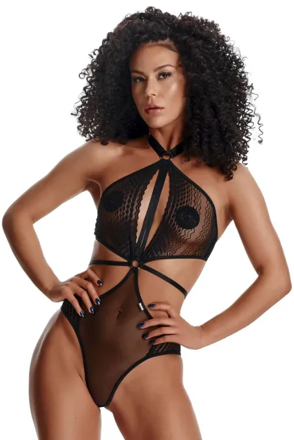 Боді Demoniq LadyX Reyna, XXL (чорний)