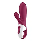 Вібратор-кролик Satisfyer Hot Bunny, 17,5 см (бордовий)