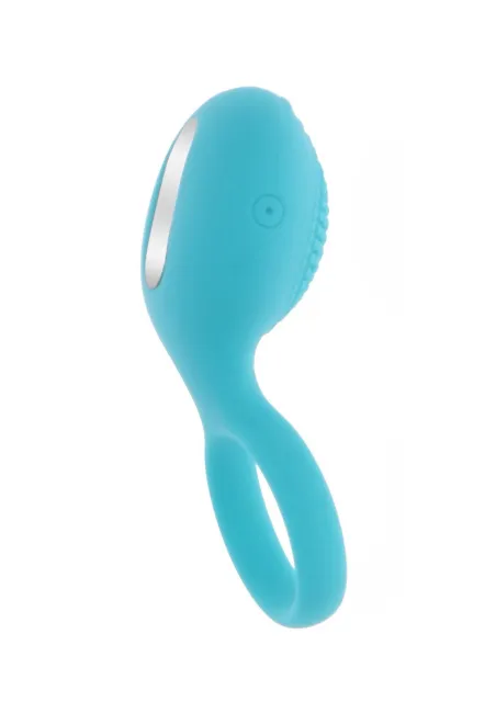 Виброкольцо Toy Joy Happiness Tickle Brush C-Ring, 8.2 см (голубой)