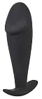 Black Velvets Butt Plug - Korek analny, Czarny, 10 cm