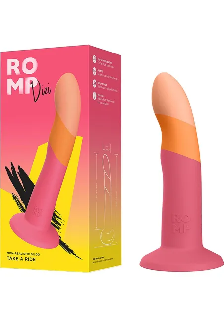 Romp Dizi - Dildo, Pomarańczowy, 18 cm
