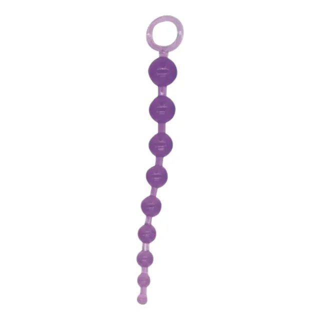 Power Escorts Anal Beads 03 - Kulki analne, Fioletowy, 30 cm