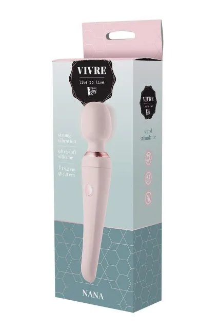 Dream Toys Vivre Nana - Wibromasażer, Różowy, 18.2 cm