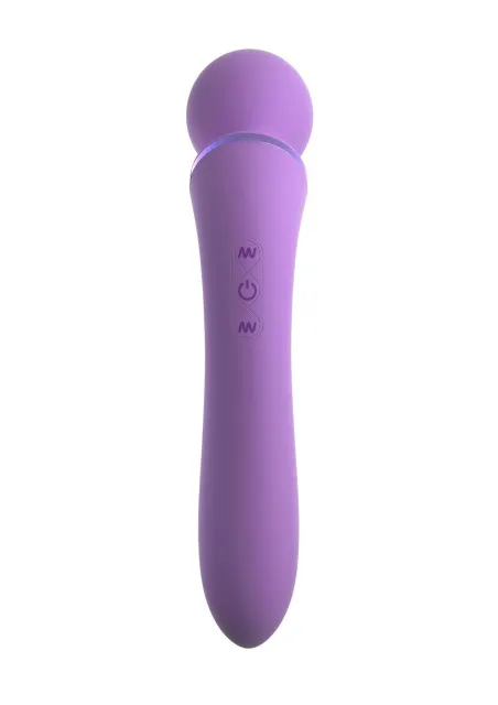 Багатофункціональний вібратор Pipedream Duo Wand Massage-Her, 19,6 см (ліловий)