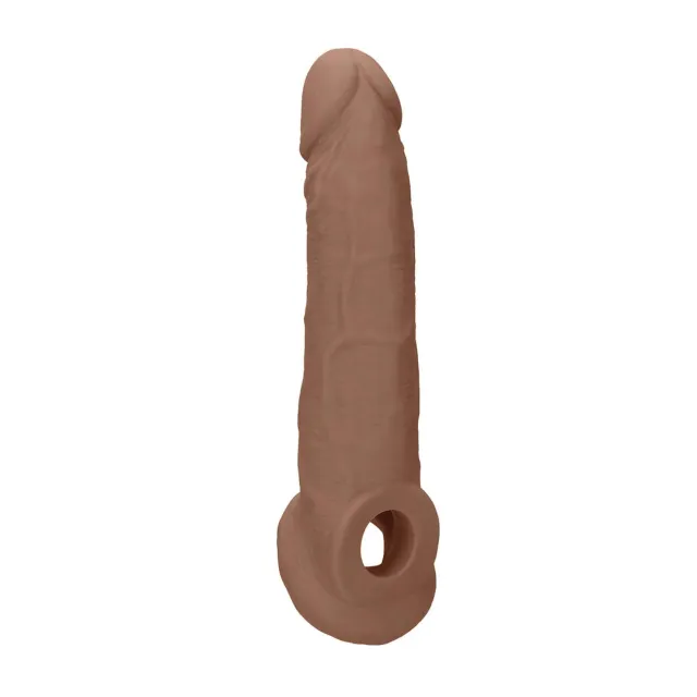 Насадка на пенис RealRock Penis Sheath, 21.5 см (коричневый)