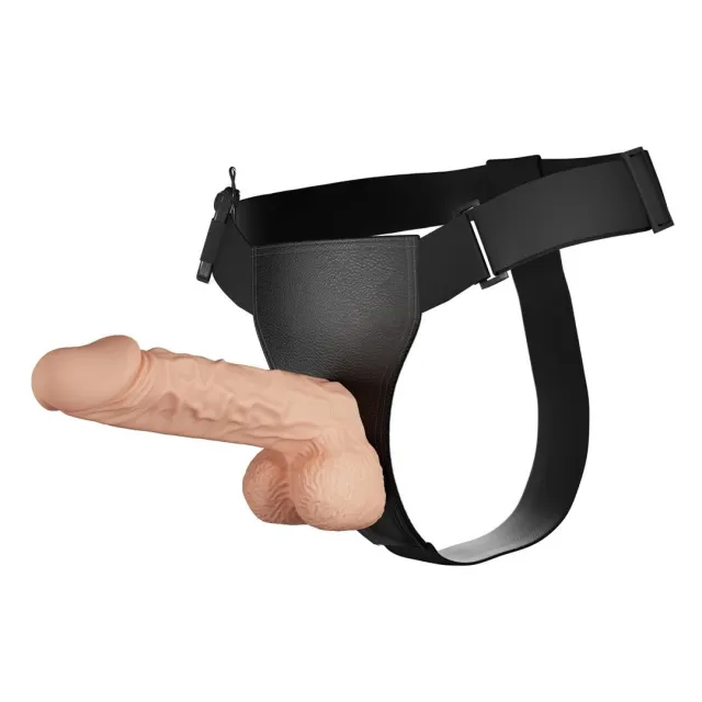BAILE Ultra Passionate - Strapon, W kolorze cielistym, 24 cm