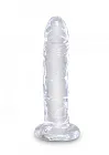 King Cock Clear 6 Inch - Dildo, Przezroczysty, 18, 4 cm