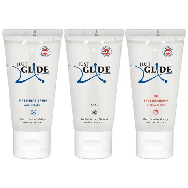Just Glide - Zestaw lubrykantów na bazie wody, Bezzapachowy, 200 ml