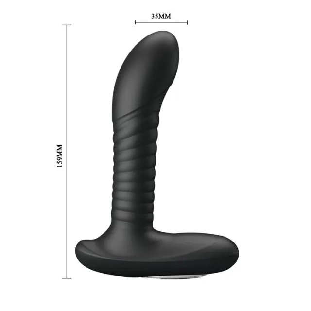 Pretty Love Prostate Massager - Stymulator prostaty, Czarny, 15.9 cm