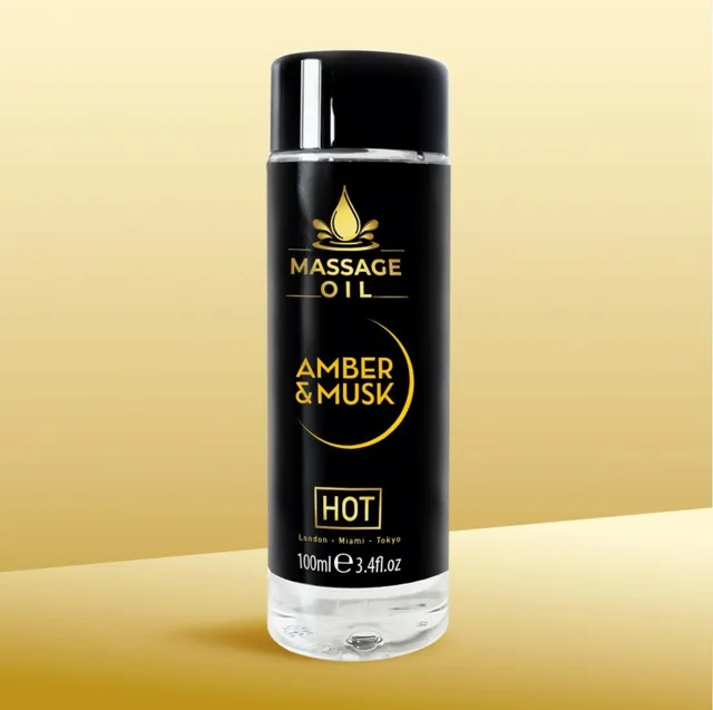 Массажное масло Hot Massage Oil Amber & Musk, 100 мл
